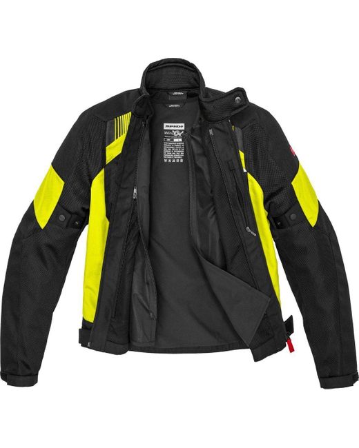 SPIDI Motorradjacke Flash Evo Net WindOut Motorrad Textiljacke in Yellow für Herren
