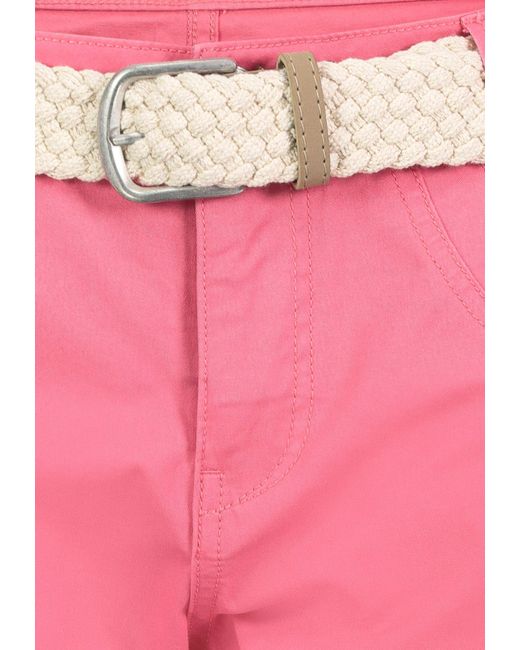 Sublevel Pink Shorts Bermudas kurze Hose Baumwolle Jeans Sommer Chino Stoff