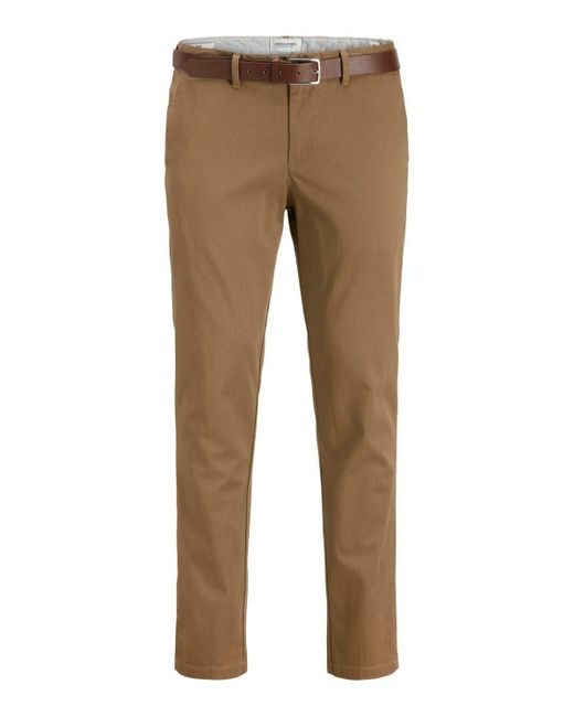 Jack & Jones & Chinohose Stoffhose Chino-Hose JpstMarco Jjlegacy Sn in Natural für Herren