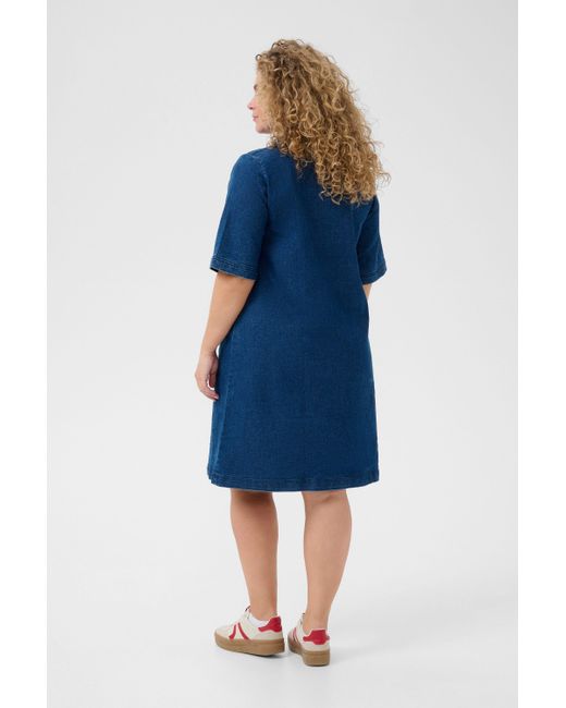 Kaffe Blue Jeanskleid Denimkleid KClaurie Große Größen