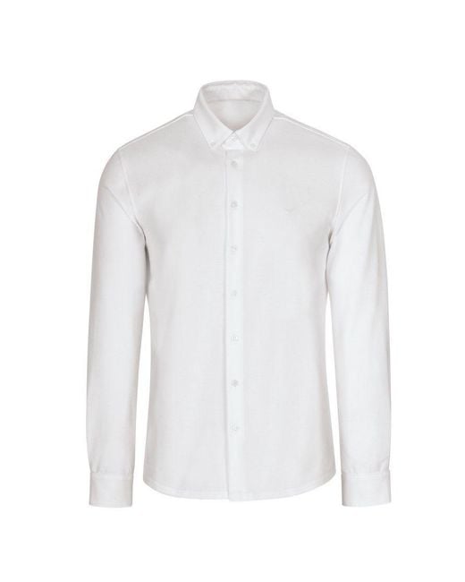 DE Weiß Poloshirt Business-Piqué-Hemd für | Herren Lyst in Trigema