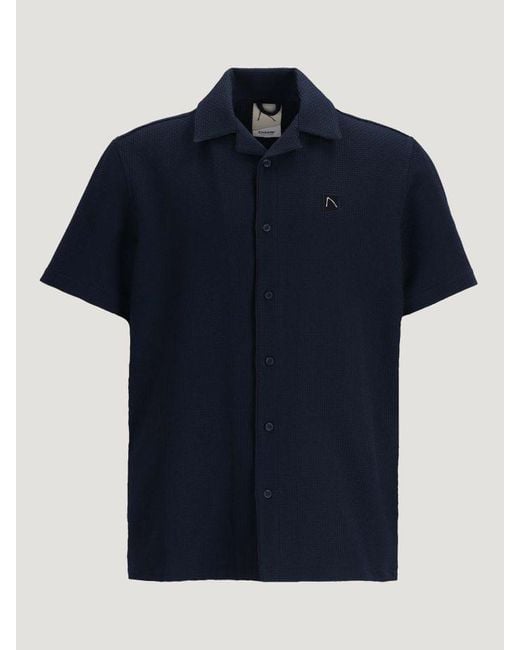 Chasin' Hemd – Kurzarmhemd – regular fit in Blue für Herren