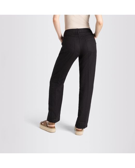 M·a·c Black Leinenhose NORA