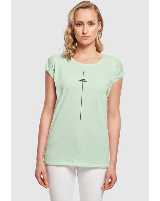 Merchcode T-Shirt Ladies Think Different Extended Shoulder Tee (1-tlg) in  Grün | Lyst DE | T-Shirts