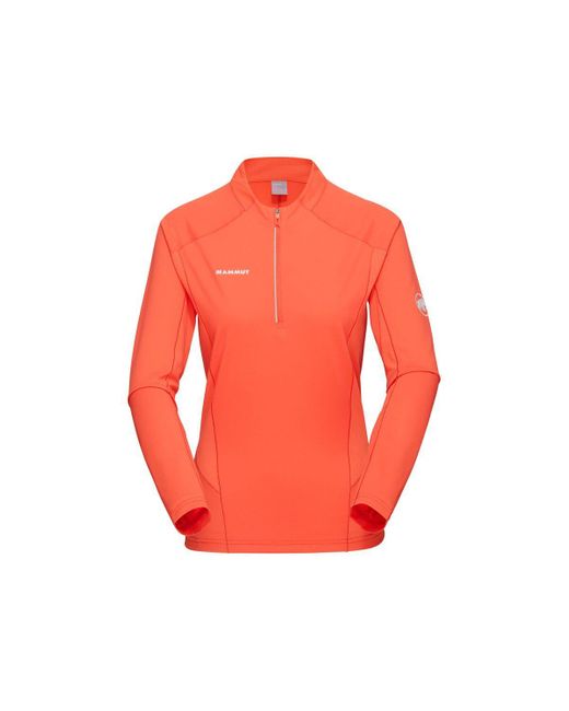 Mammut Orange Langarmshirt Aenergy FL Half Zip Longsleeve