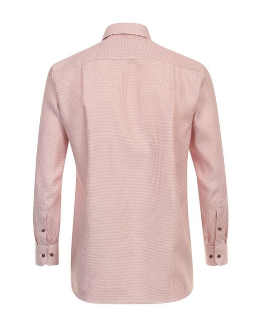 CASA MODA Businesshemd uni Comfort Fit in Pink für Herren