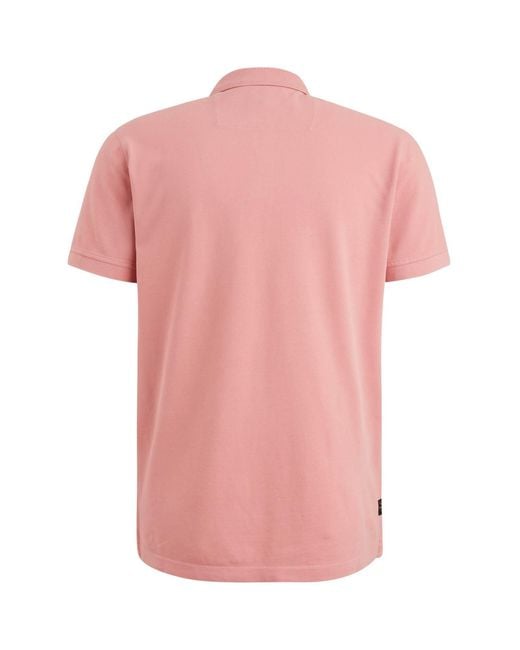 PME LEGEND Poloshirt Kurzarm (1-tlg) in Pink für Herren