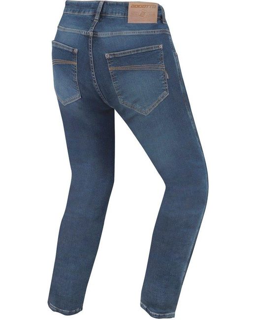Bogotto Motorradhose Atherorock Motorrad Jeans Knieprotektoren enthalten in Blue für Herren