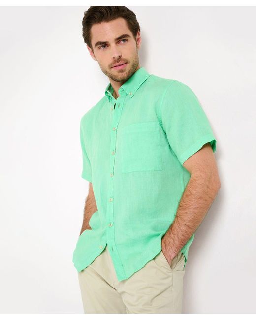 Brax Kurzarmhemd Style DAN in Green für Herren