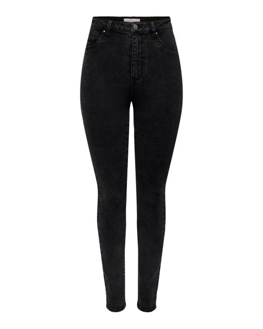 ONLY Black Skinny-fit-Jeans Rose (1-tlg) Plain/ohne Details