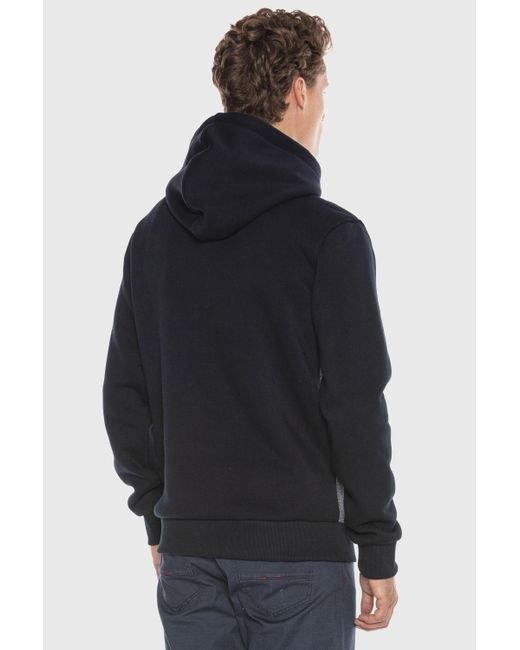 Cipo & Baxx Kapuzenpullover Sweatshirts im Kontrast-Look in Black für Herren