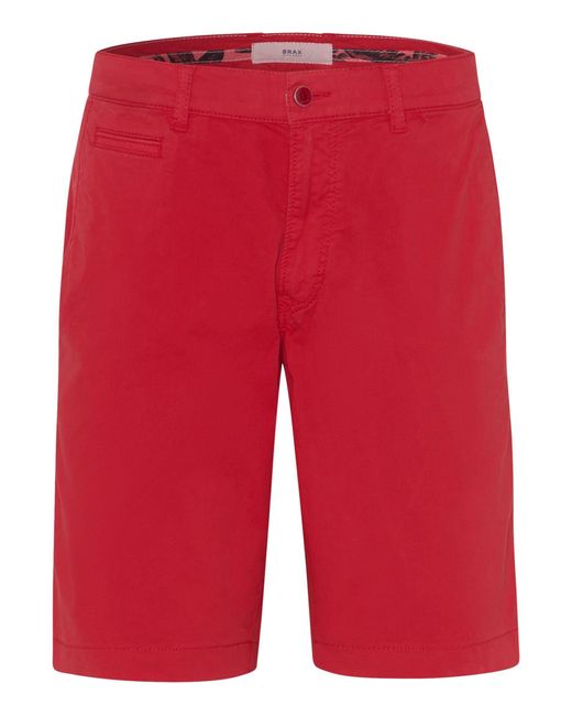 Brax Shorts BARI Regular Fit (1-tlg) in Red für Herren
