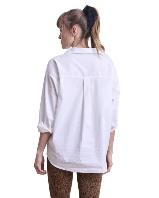 VERTBAUDET White Kurzarmbluse Bluse für Schwangerschaft & Stillzeit