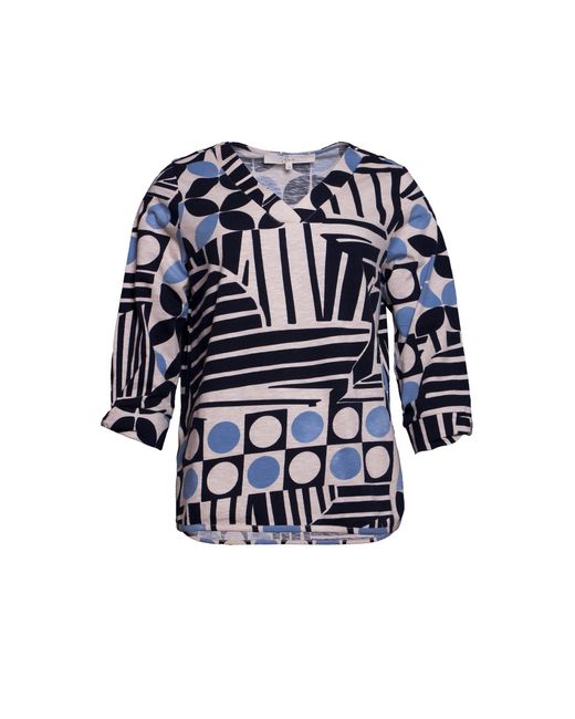 SER Blue Neu eingetroffen! Tunika Shirt weiche Leinenstruktur W5250122