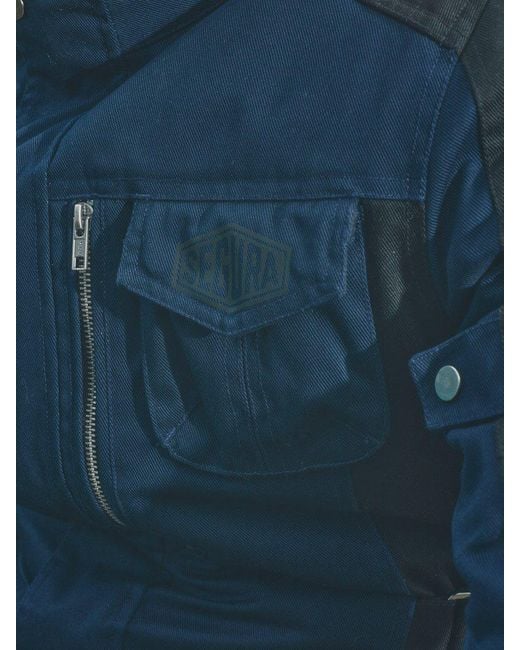Segura Motorradjacke Bora Motorrad Textiljacke Atmungsaktiv protektoren robust reißverschluss in Blue für Herren