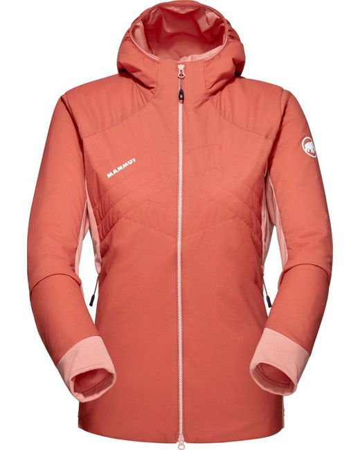 Mammut Red Funktionsjacke Rime Light IN Flex Hooded Jacket Wo