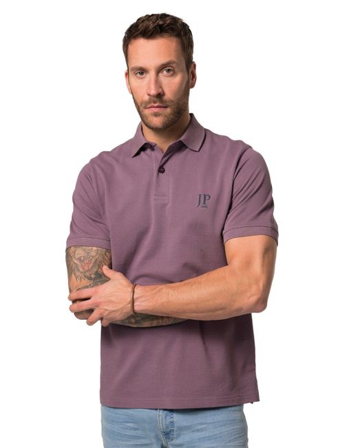 JP1880 Poloshirt Poloshirts Basic 2er-Pack Piqué gekämmte Baumwolle (2-tlg) in Blue für Herren