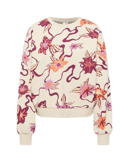 Ragwear White Sweatshirt WUSS PRINT Nachhaltige & Vegane Mode