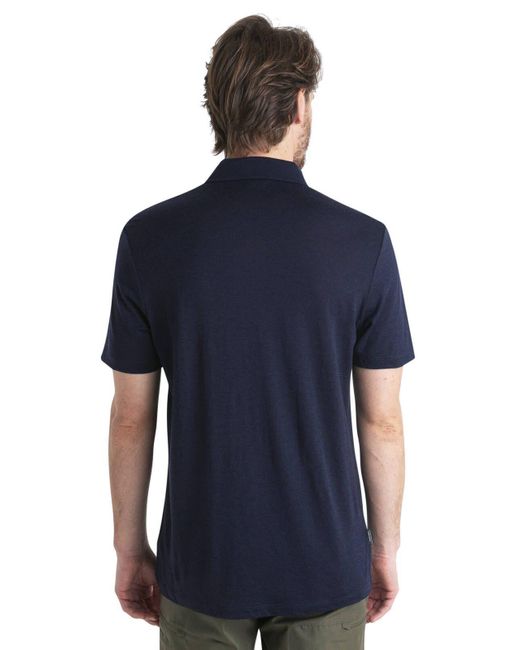 Icebreaker Poloshirt MERINO 150 TECH LITE Regular Fit (1-tlg) in Blue für Herren