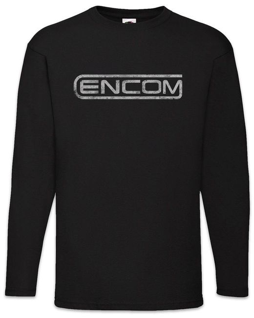 Urban Backwoods Langarmshirt Encom I Langarm T-Shirt International Computer Technology Tron MCP in Black für Herren
