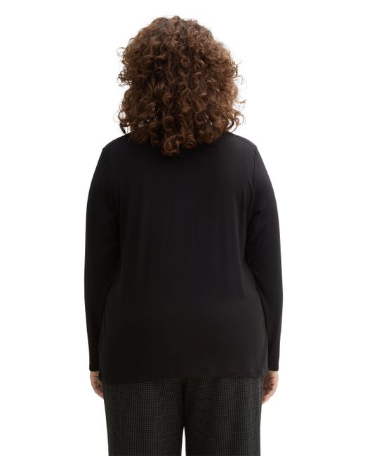 Tom Tailor Black Langarmshirt