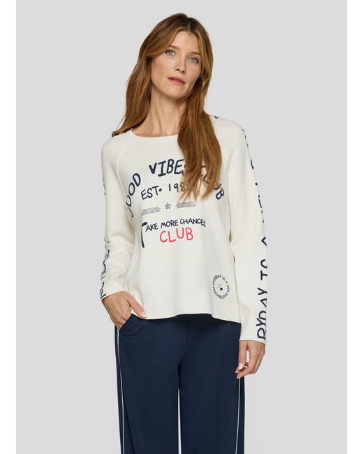 Rabe White Strickpullover Pullover