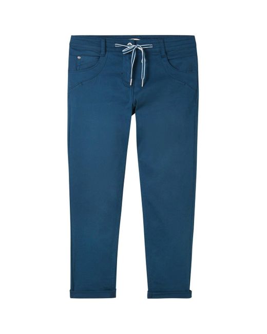 Tom Tailor Stoffhose Tapered relaxed, Moss Blue
