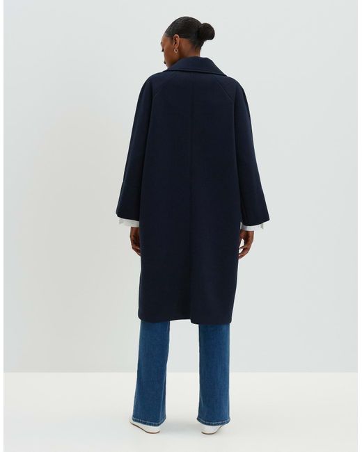 someday. Blue Langmantel Oversize Mantel VAMARA aus Scuba Ware