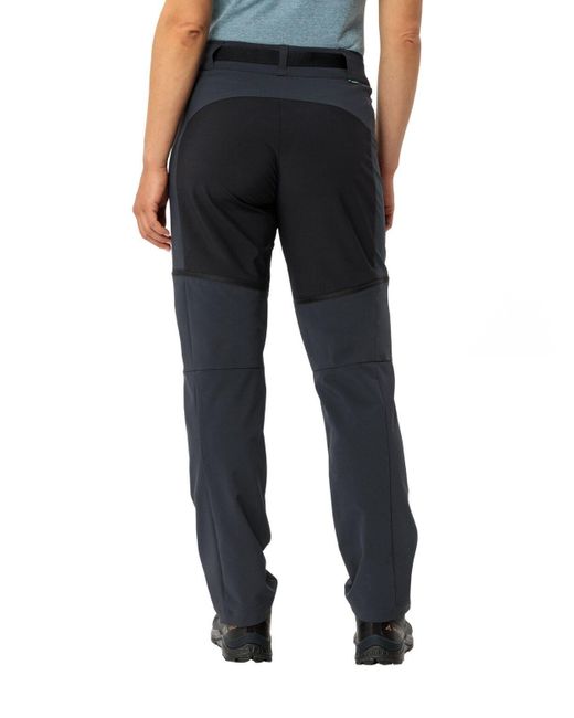 Vaude Blue Women's Elope ZO Pants (1-tlg) besonders leichte Funktionshose für sportliche Aktivitäten