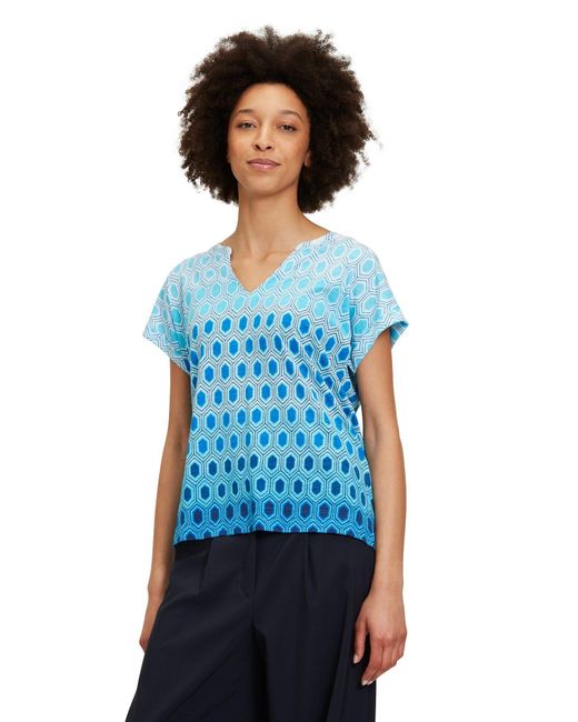 Betty Barclay Blue T-Shirt mit Farbverlauf (1-tlg) Druck