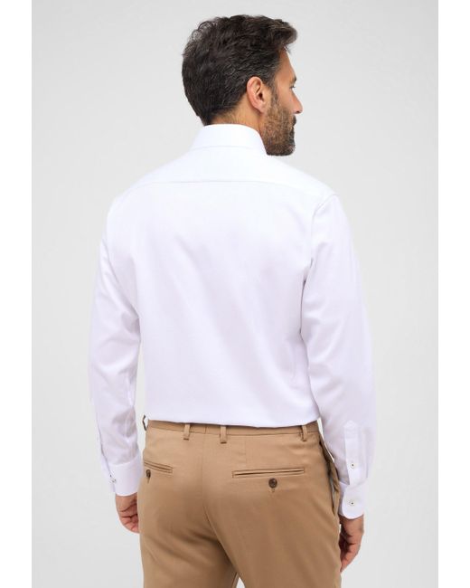 Eterna Langarmhemd MODERN FIT NON IRON (bügelfrei) in White für Herren