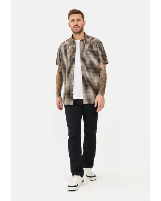 Camel Active Kurzarmhemd aus Baumwolle Button-Down in Brown für Herren