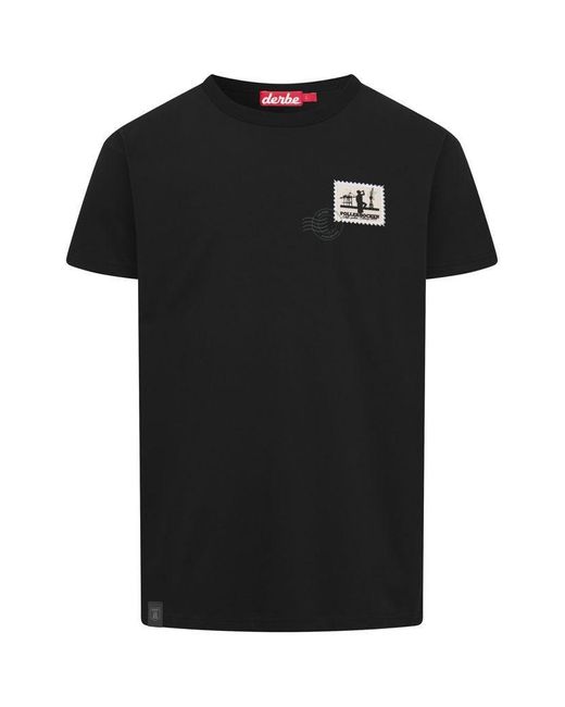 Derbe Print-Shirt Pollerhocken_Post (1-tlg) in Black für Herren