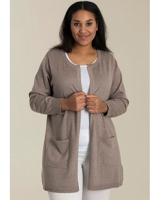 SANDGAARD Natural Cardigan Helsinki in melierter Optik