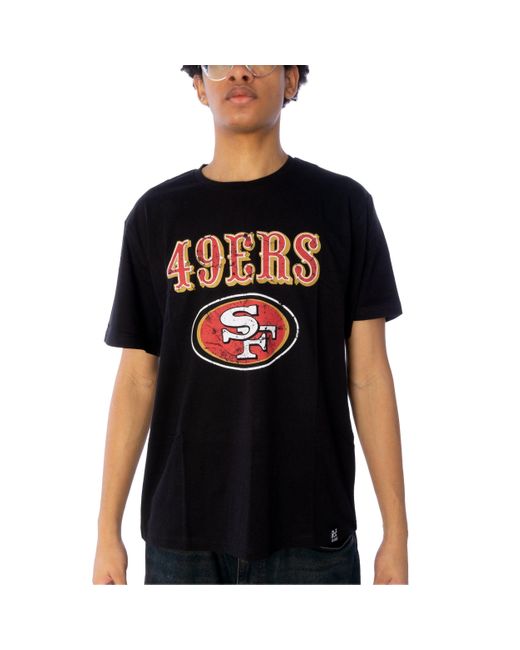 Re:Covered T-Shirt NFL 49ERS Logo, G L in Black für Herren