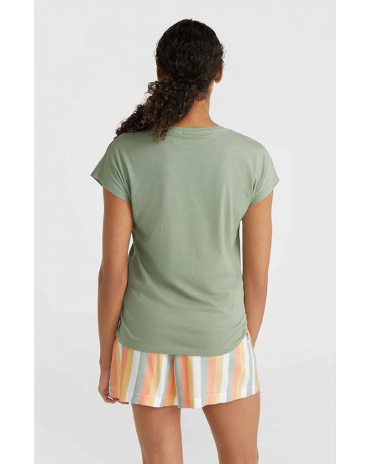 O'neill Sportswear Green ' - ESSENTIALS SIGNATURE T-SHIRT mit Rundhalsausschnitt
