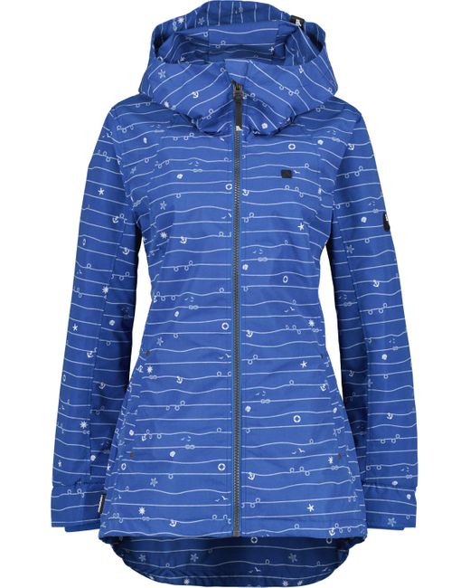 Alife & Kickin Blue Funktionsjacke LilouAK CS Jacket WOMEN mit modischem Alloverprint
