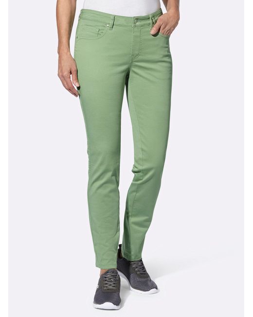 WITT Green Jerseyhose 5-Pocket-Hose Innenbeinlänge ca. 72 cm