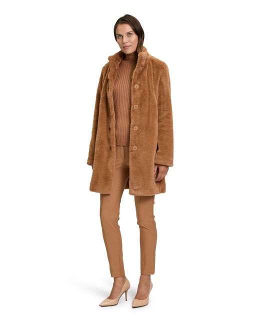 Betty Barclay Brown Jackenblazer Longblazer mit Knöpfen Material
