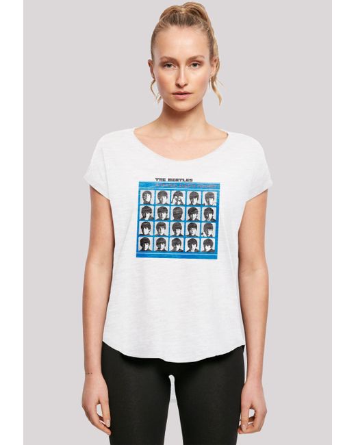 F4NT4STIC White Shirt The Beatles Retro Premium Qualität
