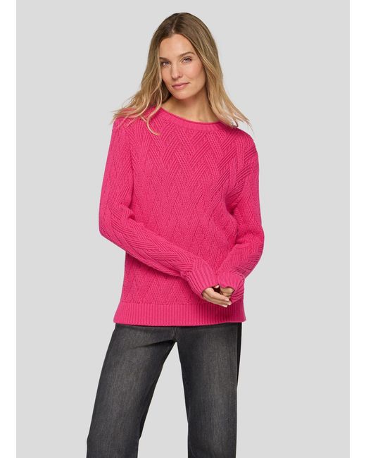 Rabe Pink Strickpullover Pullover