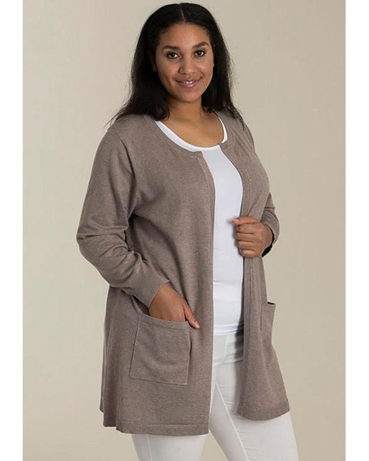 SANDGAARD Natural Cardigan Helsinki in melierter Optik