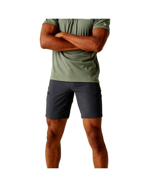 Regatta Funktionsshorts Xert StrShort III mit vier Reißverschlusstaschen in Gray für Herren