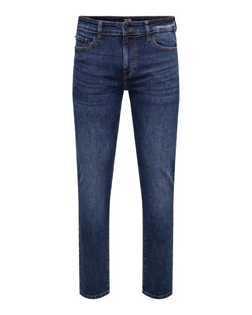 Only & Sons Jeans Slim Fit Denim Pants 7140 in Blau in Blue für Herren