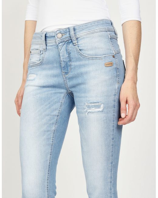 Gang Blue Relax-fit-Jeans 94AMELIE mit doppelter rechter Gesäßtasche