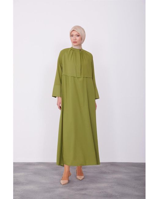 Armine Green Maxikleid Armine Unterkleid Lang, Langlebige Qualität Kleid Shapewear Dame