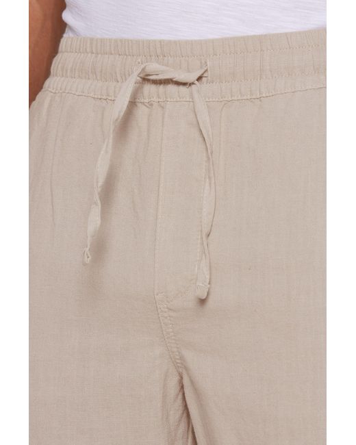 CMPD Leinenhose mit Elastikbund und Kordel in Natural für Herren
