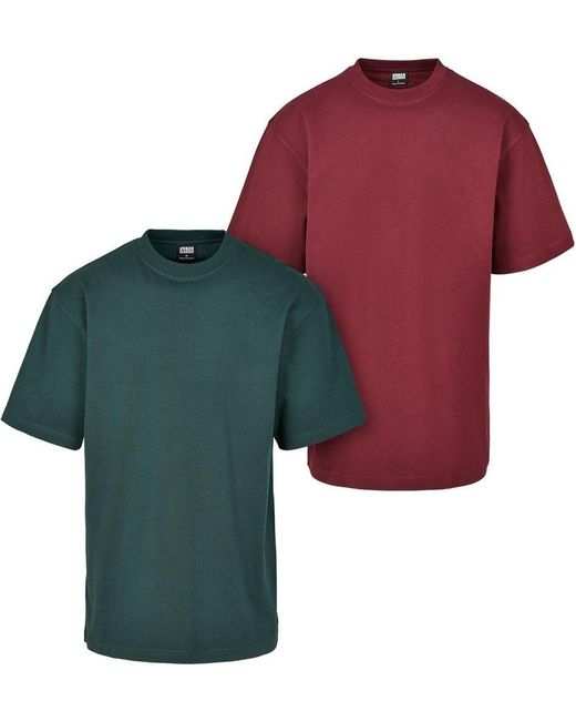Urban Classics T-Shirt Tall Tee 2-Pack in Green für Herren