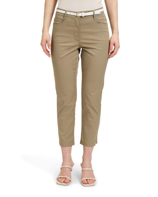 Betty Barclay Natural Stoffhose Sommerhose ü Mit Gürtel
