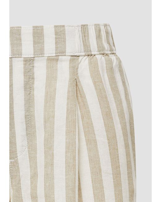 S.oliver Natural Shorts aus Leinenmix mit Eingrifftaschen
